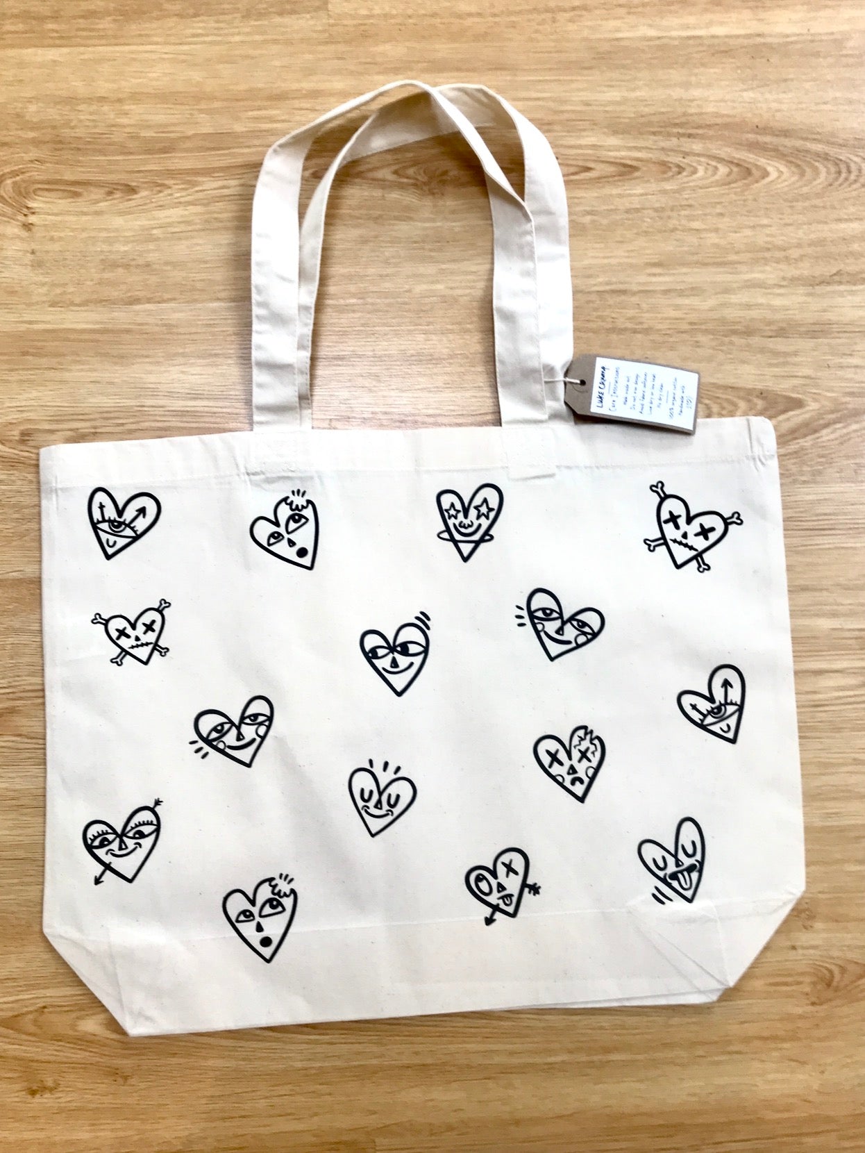 Heartfelt - Natural Maxi Tote Bag