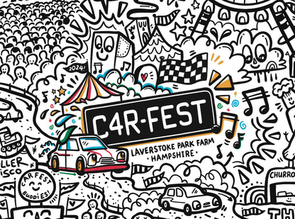 CarFest 2024 x Luke Crump Tea Towel