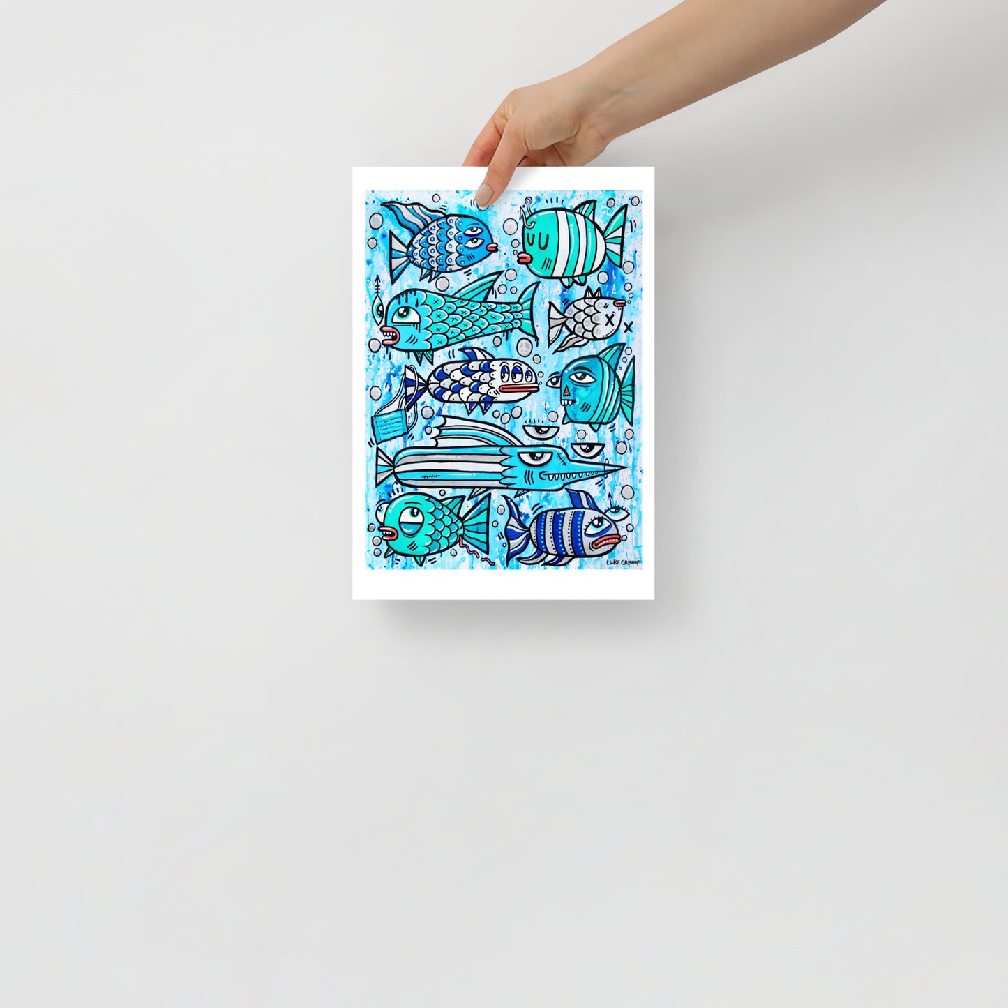 'Blue Fish' Print