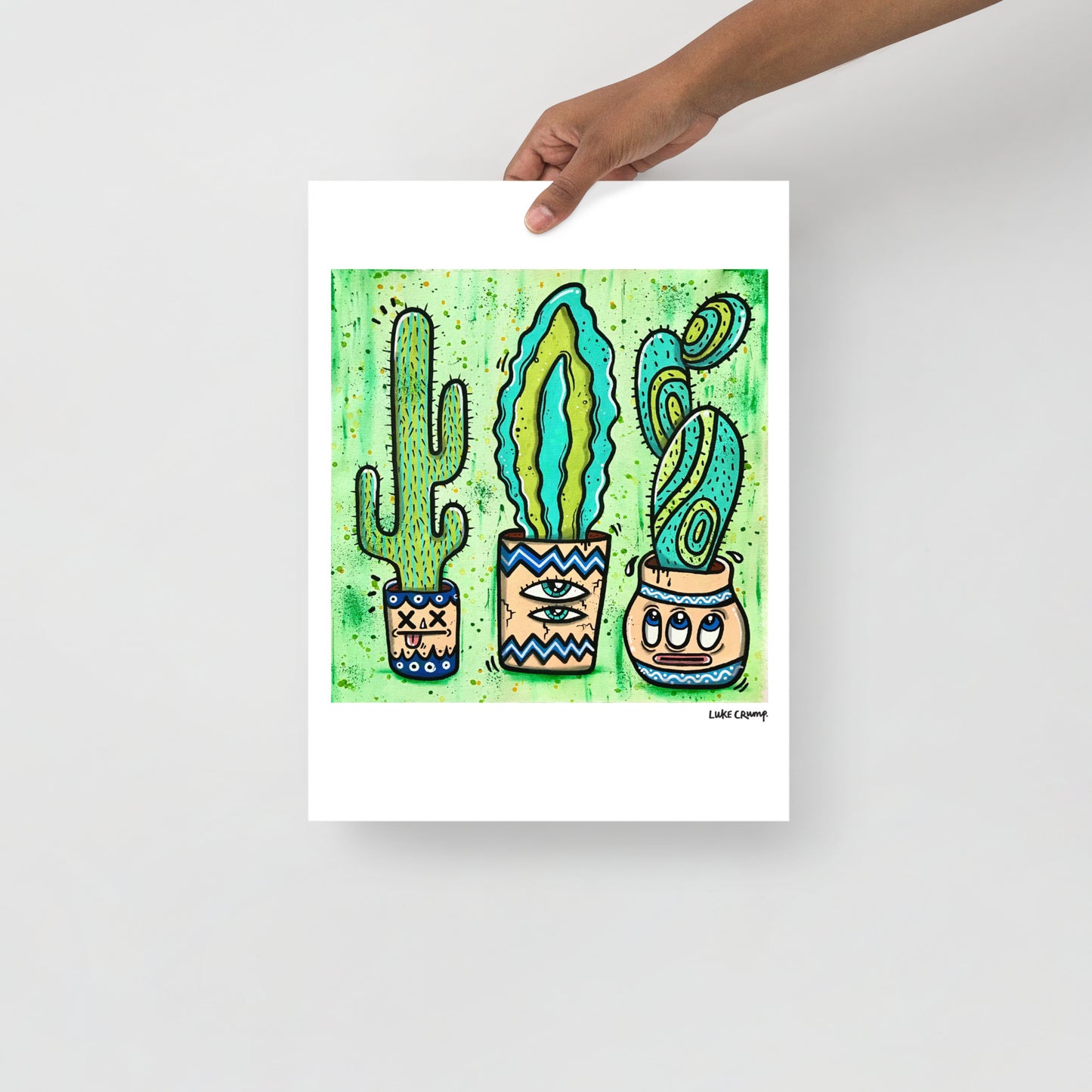 '3 Cacti' Print
