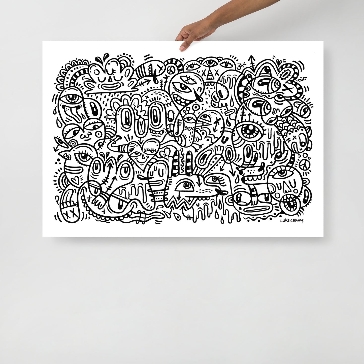 'Doodle Landscape' Print