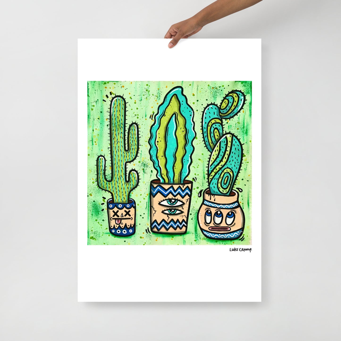 '3 Cacti' Print