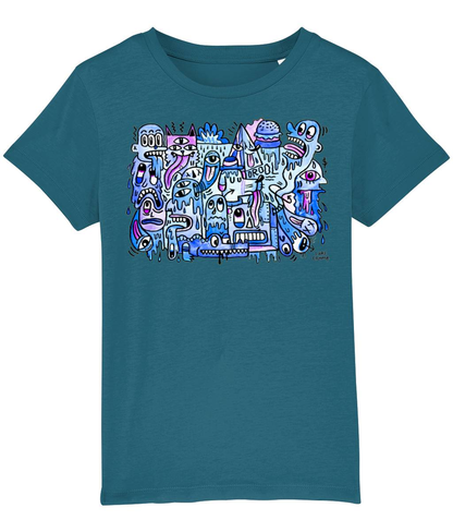 'Blue Drool' Kids T-Shirt