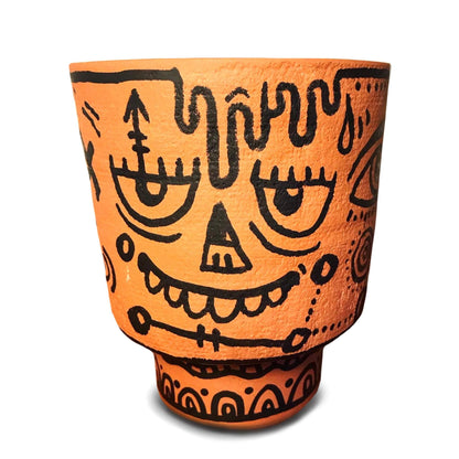 4 Pot Heads - Terracotta Plant Pot-