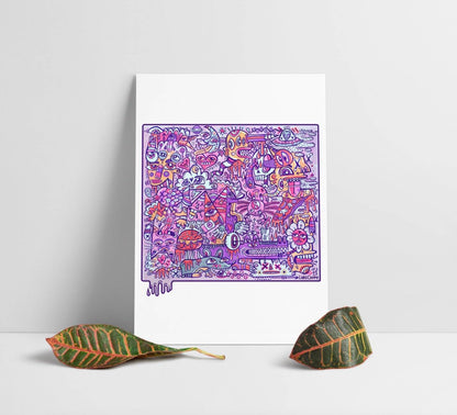 'Violet Vibes' Print