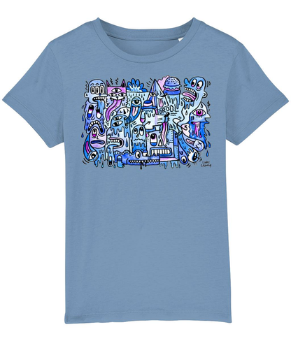 'Blue Drool' Kids T-Shirt